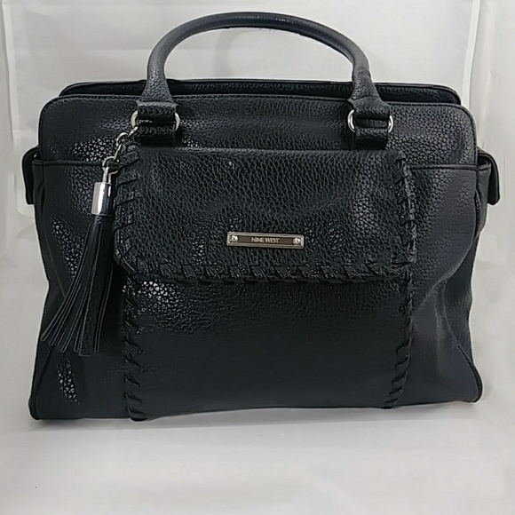 Nine West Handbags - Vegan Pebbled Leather Satchel by Nine West
